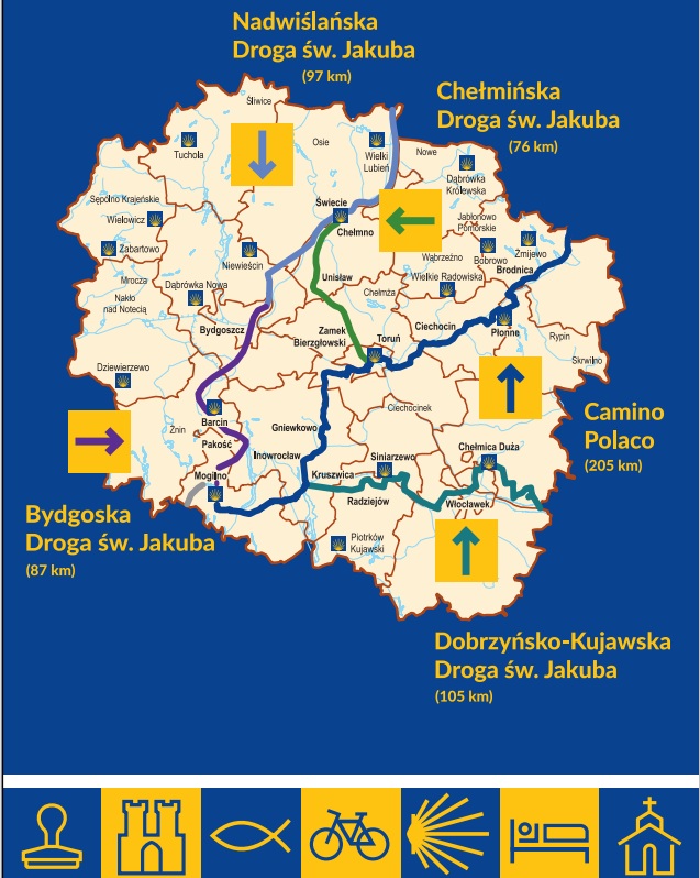 Kujawsko-Pomorskie Drogi św. Jakuba, www.caminopolaco.pl